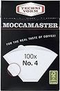 Moccamaster, Filtro de café, Papel de filtro Moccamaster no. 4, 100p