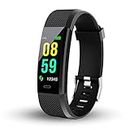 Smart Fitness Watch For Jeep Compass 2021 Original Sports Touchscreen Smart Watch Bluetooth 1.3" Smart watch LED with Daily Activity Tracker, Heart Rate Sensor, Sleep Monitor and Basic Functionality for All Boys & Girls Wristband - (GM-51A 1D-115, Black)