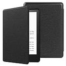 HoYiXi Custodia per 6'' Nuovo Kindle 11ª Generazione Modello 2022 Slim Cover Case in Pelle - nero