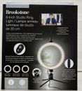 Brookstone 8-Inch Studio Ring Light - Photo/Video - With Phone Mount and Tripod