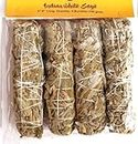 Uniq Indian White Sage 4 Bundles Smudging Sticks (6 Inches) - 4 Pieces of 28-33 Grams Each Removes Negativity