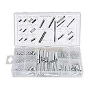 200 Piece Muzerdo Spring Assortment Set - Zinc Plated Extension and Compression Springs Kit