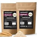 Herb Essential Shatavari 50g (Pack of 2) Pure & Natural| Women's Wellness|Asparagus racemosus Powder | Rejuvenative for Vata and Pitta | Herbal Supplement