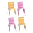Replacement Parts for Inspired by Barbie Malibu House Playset - FXG57 ~ Replacement Chairs - 2 Orange and 2 Pink