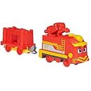 Mighty Express trenino motorizzato Nate con attrezzo di lavoro e vagone merci, giocattoli per bambini 3+