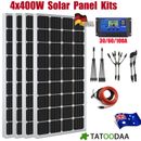 380W Mono Solar Panel Kits 12V 400W RV Caravan Camp Battery Charger Controller 