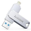 MFi Certified 128GB Flash Drive for iPhone Photo Stick USB Memory Stick Thumb Drives, High Speed USB Stick External Storage for iPhone/iPad/Android/PC