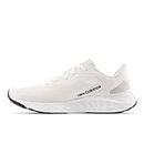 New Balance Men's Fresh Foam Arishi V4 Running Sport Sneakers Shoes White/Light Aluminum/Silver Metallic 11