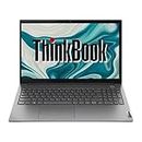 Lenovo ThinkBook 15 Intel 12th Gen Core i7 15.6" (39.62cm) FHD IPS 300 Nits Antiglare Thin and Light Laptop (16GB/512GB SSD/Windows 11 Home/Backlit/Mineral Grey/1Y Premier Support/1.7 Kg), 21DJA0Y0IN