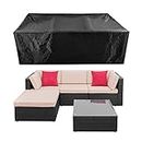CKCLUU Patio Conversation Set Cover Patio Furniture Set Cover Outdoor Sectional Sofa Set Covers Waterproof Dining Table Chair Set Cover Heavy Duty 90 inch L x 64 inch W x 28 inch H