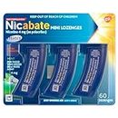 Nicabate Minis, Quit Smoking Lozenge, Nicotine Craving Control, 4 mg, Mint, 60 Pack
