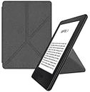 MyGadget Funda Origami para Amazon Kindle Paperwhite 7ª Generación hasta 2017 - Case E - Reader | Ebook - Carcasa Bookstyle con Tapa Magnética - Negro