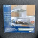 Sony ICF-CD543RM 4-Band Under Cabinet Kitchen CD Clock Radio Silver