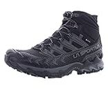 La Sportiva Mens Ultra Raptor II Mid GTX Hiking Shoe, Black/Clay, 10.5-11