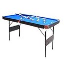 IFOYO 55 Inch Folding Pool Table, Pool Table Steady Modern Space Saving Billiard Table Game, Family Leisure Snooker Table for Kids and Adults
