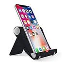 CEUTA® Cell Phone Stand, Cradle, Holder, Stand for Office Desk, Compatible with iPhone 11 Pro Xs Xs Max Xr X 8 7 6 6s Plus, All Android Smartphones Charging - Black