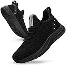 Feethit Femme Baskets Respirant Marche Running Chaussures Fitness Course Basses Gym Mode Sneakers 37 Noir