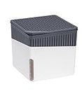 WENKO Deshumificador Cube 1000 g blanco Capacidad: 1.6 l, Plástico (ABS), 16.5 x 15.7 x 16.5 cm, Blanco