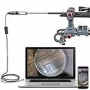 Teslong Rigid Rifle Bore Scope, 0.2inch Gun Barrel Borescope Camera with 21inch Rod and 45° Side-View Mirror, for Windows, MacBook and Android Smartphone