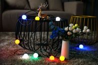 Cordes lumineuses multicolores DEL G45 jardin 10 ampoules de Noël extérieur/intérieur