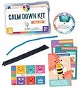 Carson Dellosa Be Clever Wherever Calm Down Kit, Kindergarten-Grade 5 Calming Strategies and Relaxation Exercises with Reference Charts, EZ-Spin Wheel, Fidgets, Reference Sticker (10 pc)