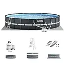 INTEX 26329EH Ultra XTR Deluxe Above Ground Swimming Pool Set: 18ft x 52in – Includes 2100 GPH Cartridge Sand Filter Pump – SuperTough Puncture Resistant – Rust Resistant – Easy to Assemble