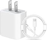 iPhone 14 13 12 11 Fast Charger [Apple MFi Certified ] 20W PD USB-C Rapid Wall Charger 6FT Cables Compatible with iPhone 14/14 Pro/14 Pro Max/14 Plus/13/13Pro/12/12 Pro/11/11Pro,iPad