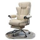 YVYKFZD Racing Gaming Chair for Adults, Ergonomic Computer Chair, PU Leather High Back Office Chair, Swivel Height Adjustable Desk Chair, Supports 330 lbs (Color : Beige 1)