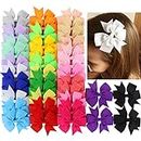 40Piece Boutique Grosgrain Ribbon Pinwheel Hair Bows Alligator Clips For Girls Babies Toddlers Teens Gifts In Pairs