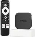 ETOE 4K Android 11 TV Box with Netflix Certified, Streaming Media Player Support Chromecast/Google Assistant/Dolby audio/Wifi 2.4G 5G/ Bluetooth 5.0, 2GB+16GB Smart TV Box for Projector/Monitor (B)