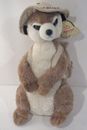 Aurora San Diego Zoo Meerkat w/Safari Hat & Backpack Plush Stuffed Toy 12"