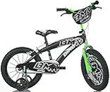 Dino Bikes Bicicletta BMX 16" Nero-Verde - Bici Bambino