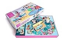 Chalk and Chuckles Caring Cats Kindness Around Town, Board Game, Ages 6-12 Years Old, Family Game, Fun With Values and Learning - Multi color