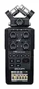 Zoom H6 All Black 6-Track Portable Recorder, Stereo Microphones, 4 XLR/TRS Inputs, Records to SD Card, USB Audio Interface, Battery Powered, Podcasting and Music