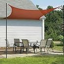 HIPPO Shade Sail 9.5 x 10 ft 150 GSM Sun Shade 85% UV Block for Canopy Cover, Outdoor Patio, Garden, Pergola, Balcony Tent (Brown, Customized, Pack of 1)