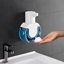 Fantictas Seifenspender Automatisch Wandbefestigung 800mAh Elektrischer Soap Dispenser No Touch Schaumseifenspender Sensor ABS Kunststoff Seifenschaumspender mit USB Wiederaufladbar, IPX5 Wasserdicht