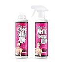 Wipeout - Baking Soda Bicarb & White Vinegar Spray | Powerful Household Cleaning Duo (2x 500ml)