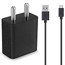 ZXN Fast Single Port Charger Compatible for Cellular Phones, Samsung Galaxy Pro Plus, J5 Prime, J7, J7 Prime, J7 Pro, J7 Max with Micro USB to Micro Charging Data Cable-Black (ZXN-PR-MV8-07)