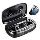 Tribit Wireless Earbuds,150H Playtime Bluetooth 5.2 IPX8 Waterproof Touch Control Ture Wireless Bluetooth Earbuds with Mic Earphone in-Ear Deep Bass Built-in Mic Bluetooth Headphones, Flybuds 3