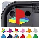 PlayVital Custom Vinyl Decal Skins for ps5 Console, Logo Underlay Sticker for ps5-9 Colors & 3 Classic Retro Styles