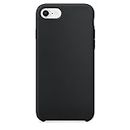 naykodi Soft Silicone Slim Back Cover Case for iPhone 7/iPhone 8 (Black)