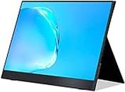 cocopar USB-C Portable Monitor - 15.6 Inch 1080P FHD HDR Zero Frame USB-C Computer Display with Dual Type-C Mini HDMI for Laptop PC Mac Surface PS4/5, with Smart Cover