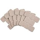 Softtouch 4717595N Heavy Duty Square Felt Furniture Pads to Protect Hardwood Floors from Scratches, 1", 48 Pack, Linen, 48 Piece