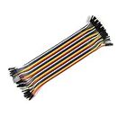 Robotbanao 200mm (20cm) 40 Pieces Male To Female Dupont Cable Jumper Wire - Multicolour