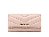 Michael Kors Wallet for Women Jet Set Travel Collection Trifold Wallet for Women, Powder blush, Casual