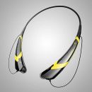 WIRELESS BLUETOOTH STEREO SPORT HEADPHONES/EARBUDS IN WHITE & SILVER -LOOK!