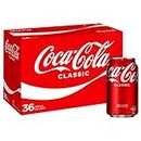 Coca-Cola Classic Soft Drink Multipack Cans 36 x 375mL