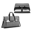 Trunab Monitor Carrying Case 24 Inch Padded Travel Bag Hold Up to 2 LCD Screens/TVs, Not Compatible with iMac or All-in-One Computer, with Accessories Pocket (Grey)