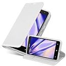 Cadorabo Case for Nokia Lumia 625 in classy silver - mobile phone case with magnetic closure, stand function and card slot