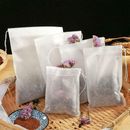 10/3000pcs Tea Bags Empty Non-woven Drawstring Teabag Herb Loose Tea Filter LOT